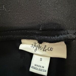 Style & Co Black Stretch Pull on Pants